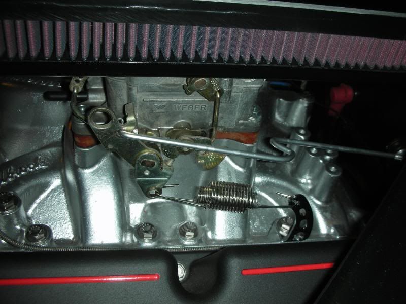 Edelbrock Carb return spring mounting help Vintage Mustang Forums